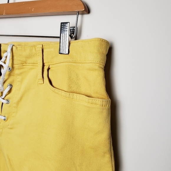 JOE'S Tie Front Yellow Shorts - Picture 3 of 9